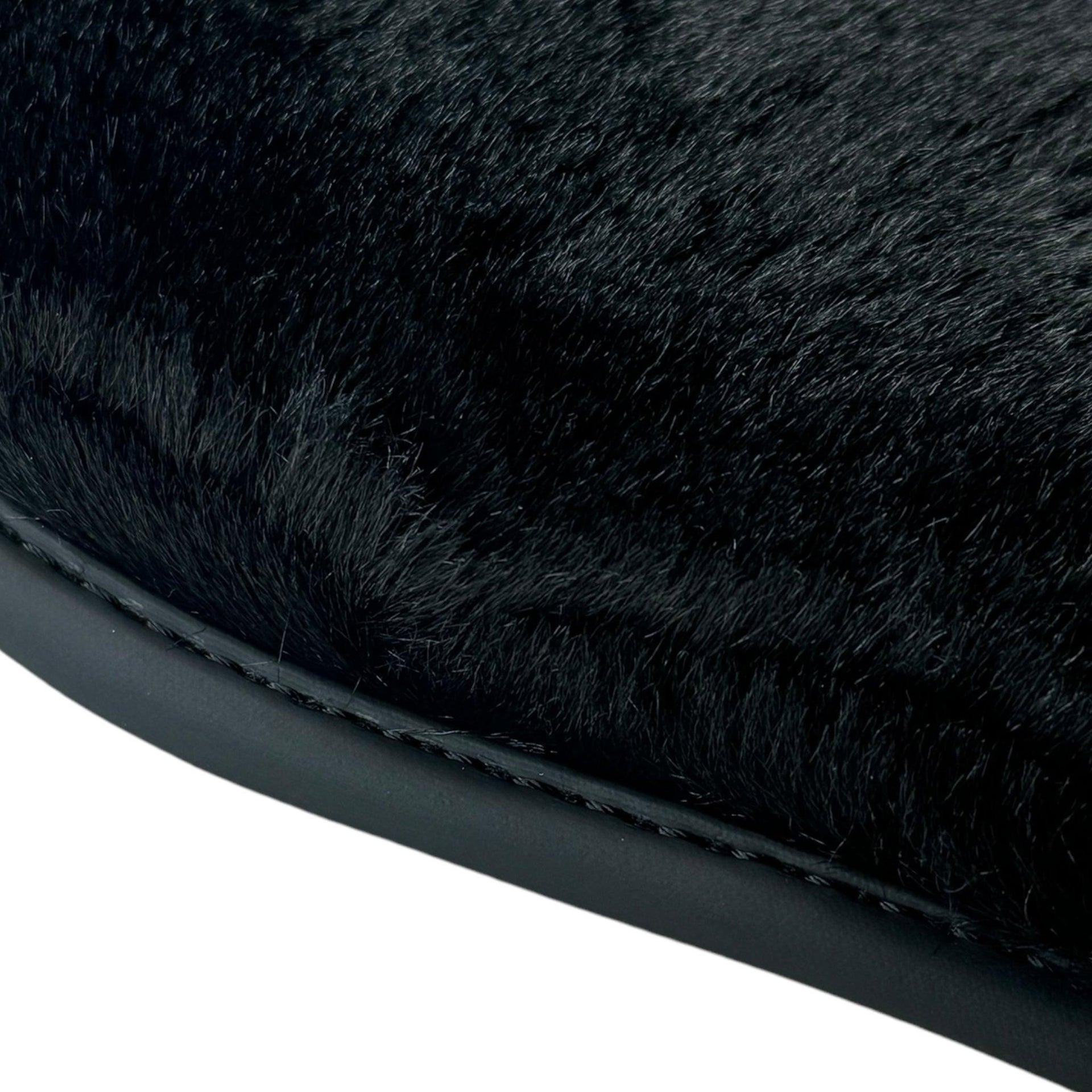 Black Sheepskin Floor Mats for BMW iX (2022-2024) - AutoWin