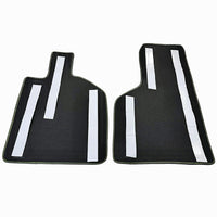 Black Floor Mats for Lamborghini Huracan Tecnica with Alcantara Leather | Green Edition - AutoWin