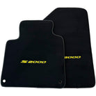 Floor Mats for Honda S2000 (1999–2004) Black Tailored with Yellow S2000 Logo - AutoWin