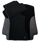 Black Floor Mats for Mercedes Benz C-Class W205 Sedan with Carbon Fiber | AutoWin Edition - AutoWin