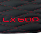 Leather Floor Mats for Lexus LX 600 (2022-2024) with Red Stitching - AutoWin