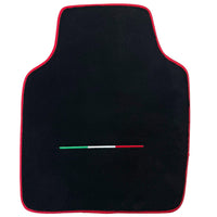 Black Floor Mats for Ferrari Purosangue Long with Red Trim | Italian Edition - AutoWin