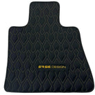 Black Leather Floor Mats for Rolls-Royce Wraith (2013–2023) ER56 Design - AutoWin