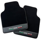 Black Floor Mats for Ferrari Purosangue with Leather and Black Trim | Italian Edition - AutoWin