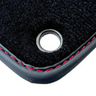 Black Floor Mats for Lamborghini Aventador SVJ with Alcantara Leather - AutoWin