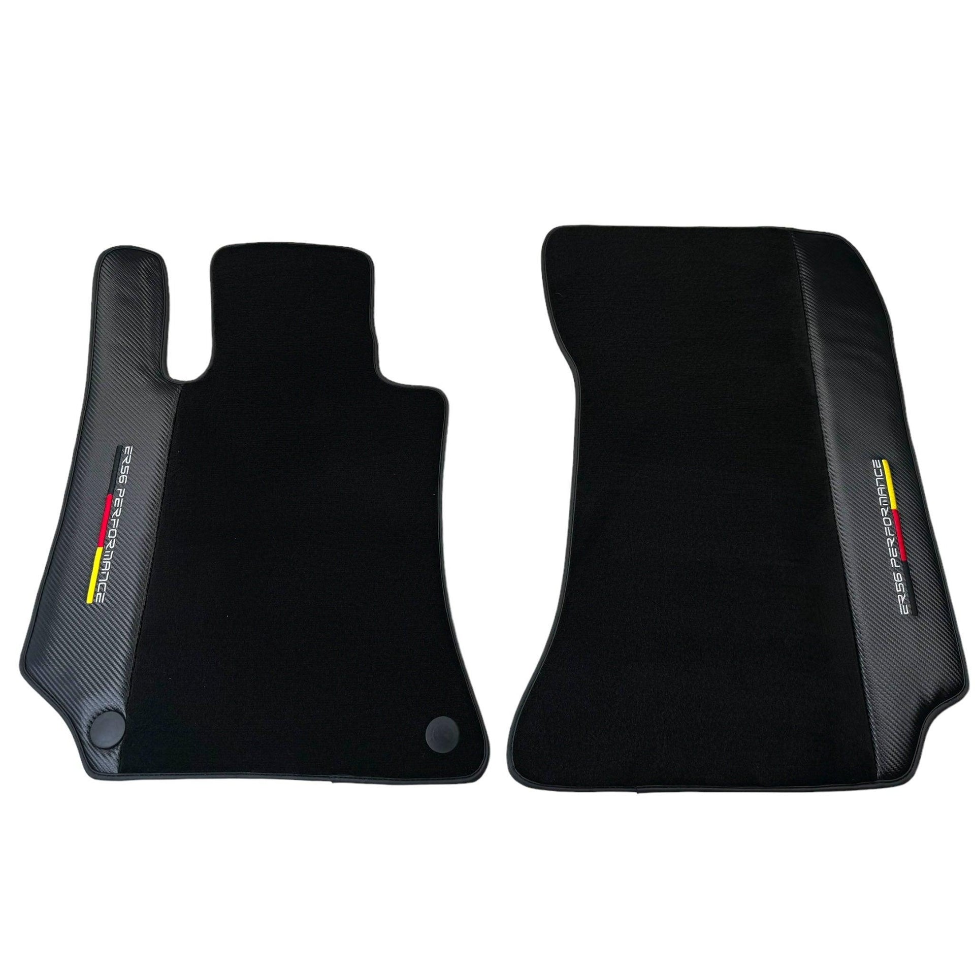 Black Floor Mats for Mercedes Benz CLS-Class C218 Coupe with Carbon | ER56 Performance - AutoWin