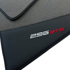 Gray Floor Mats for Ferrari 296 GTB (2022-2024) with Leather - AutoWin