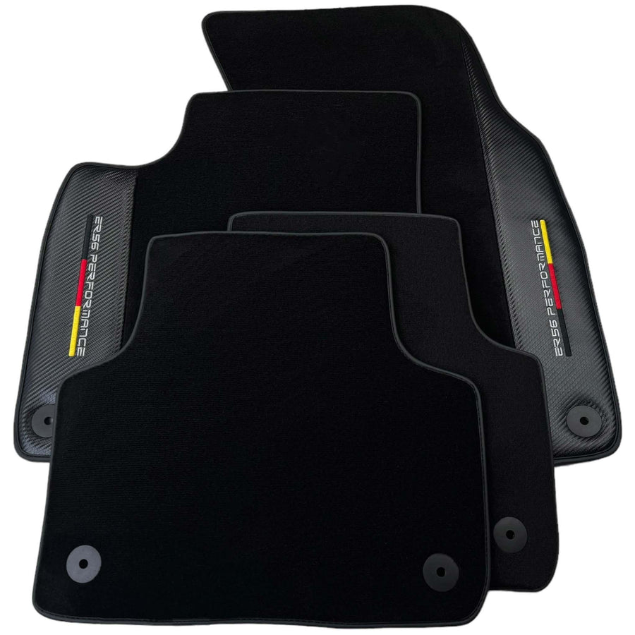 Black Floor Mats for Audi A3 - Convertible (2014-2020) | ER56 Performance - AutoWin