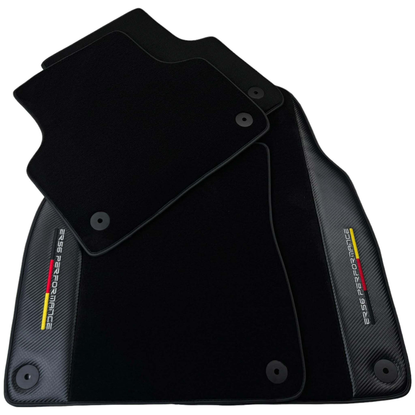 Black Floor Mats for Porsche Cayenne (2003-2010) with Carbon | ER56 Performance - AutoWin