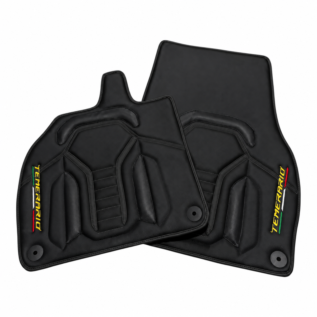 Black Leather Line Floor Mats for Lamborghini Temerario (2025-2026)