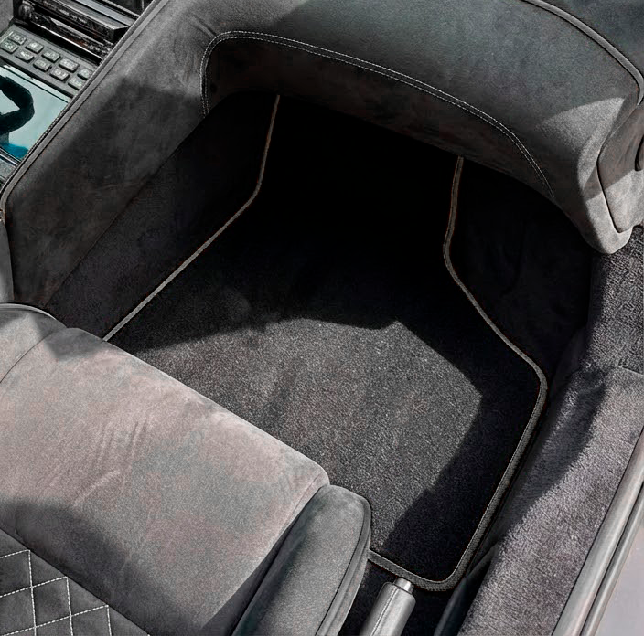 Anpassbare schwarze Fußmatten für Lamborghini Diablo (1990-2001) SV AutoWin Marke