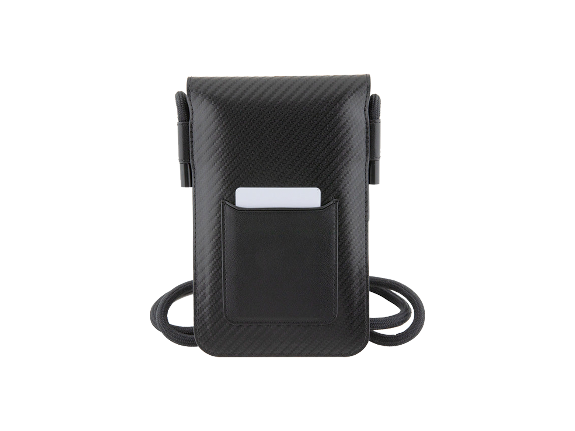 BMW Wallet Bag – Carbon Tricolor Line | Black, Adjustable Strap, Elegant Eco-Leather Design