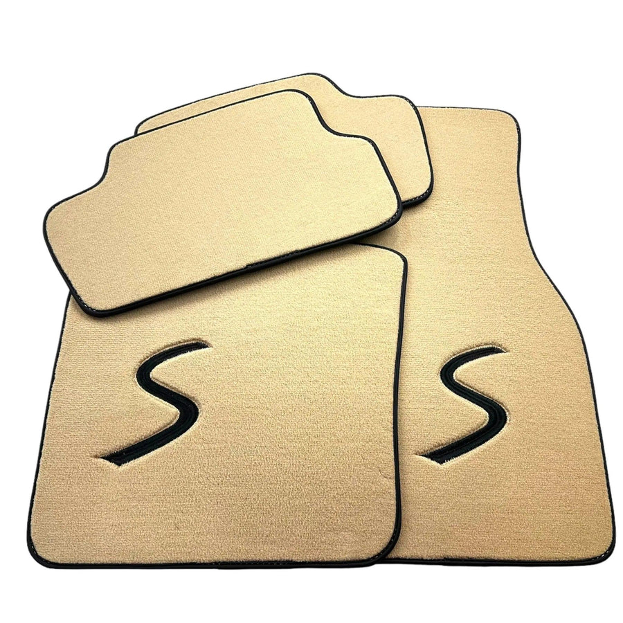 Beige Floor Mats for Mini Clubman R55 (2007-2015) - AutoWin