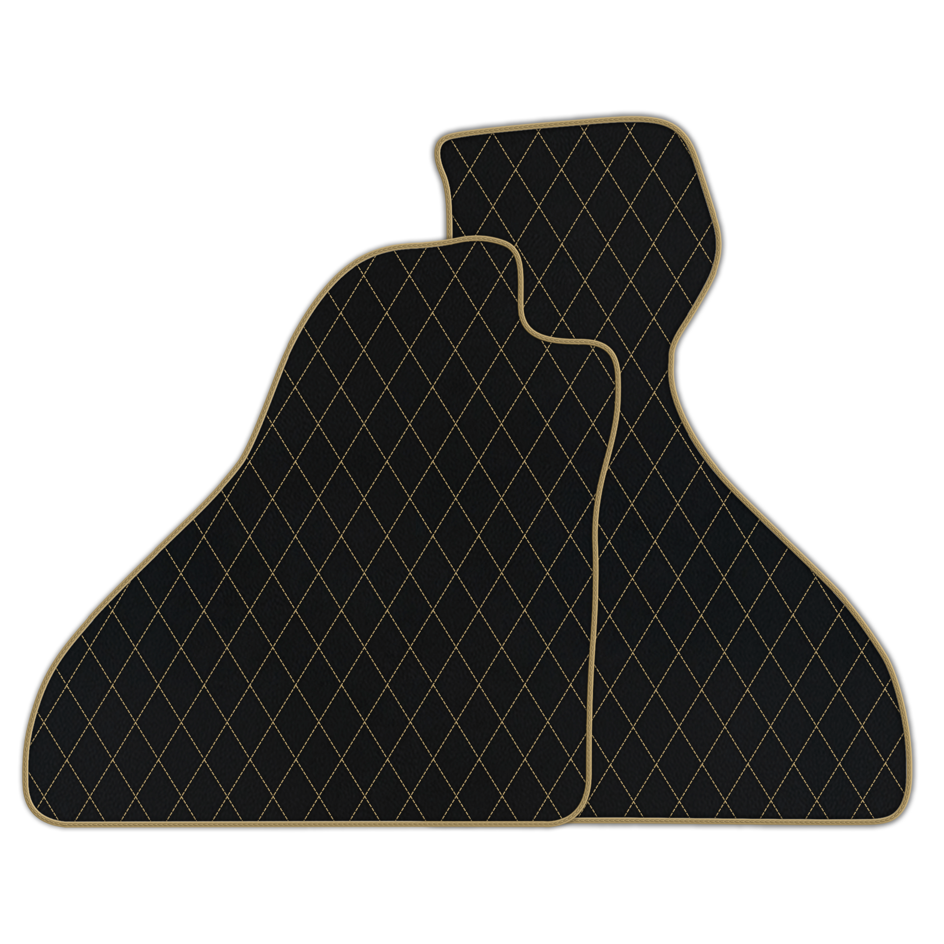 Premium Black Leather Floor Mats for Ferrari F8 Tributo (2019-2023)