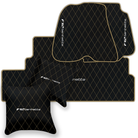Premium Black Leather Floor Mats for Ferrari California | Full Set
