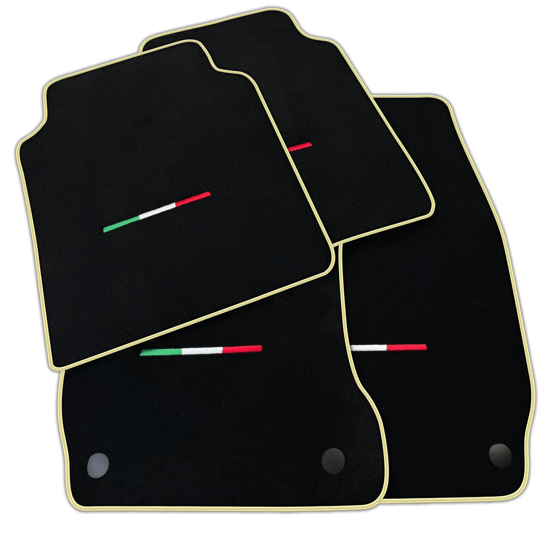 Black Floor Mats for Maserati Quattroporte | Italian Edition | Various Trim Colors
