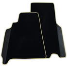 Custom Black Floor Mats for Ferrari 550 Maranello (1996-2002) with Leather