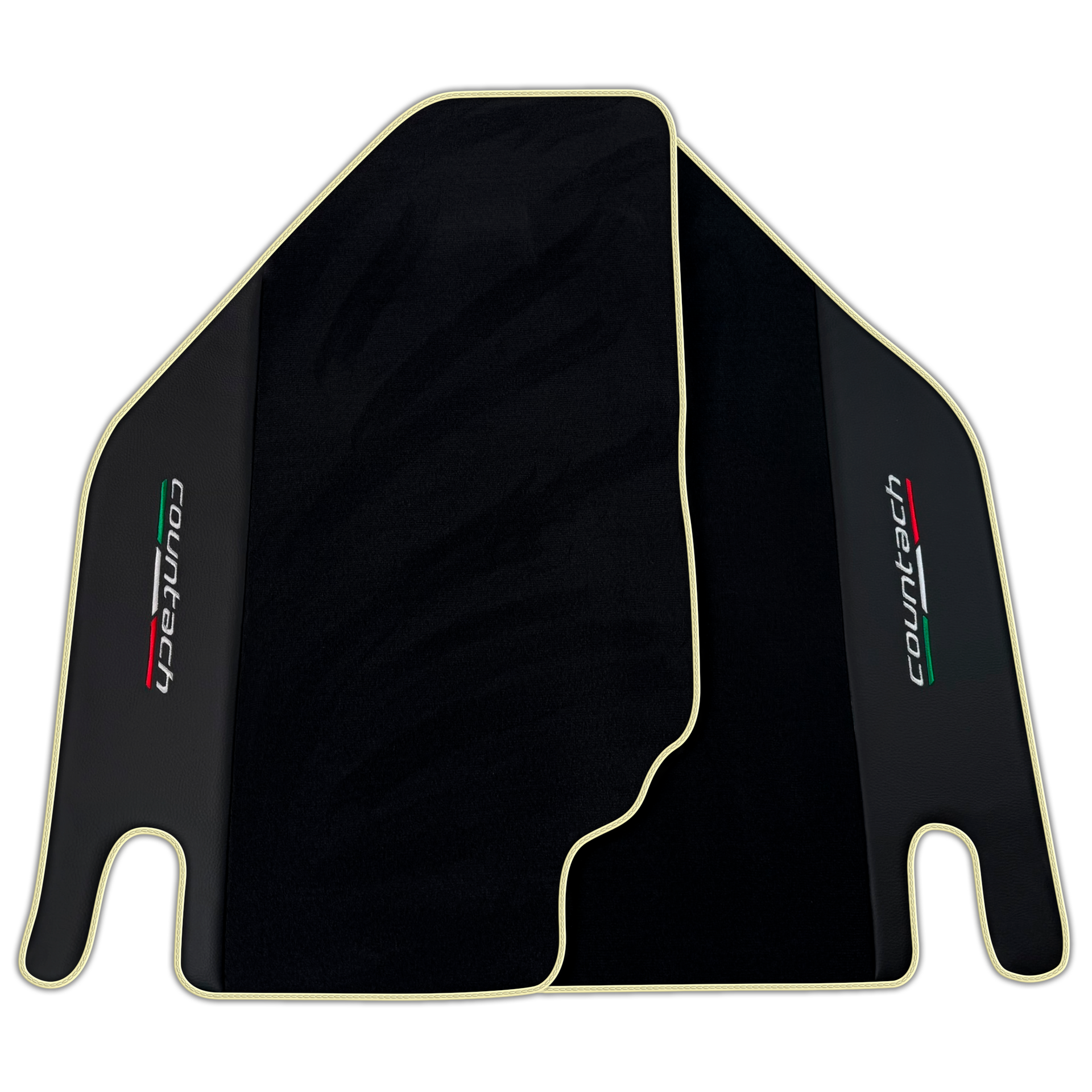 Premium Black Floor Mats for Lamborghini Countach (1974-1990)