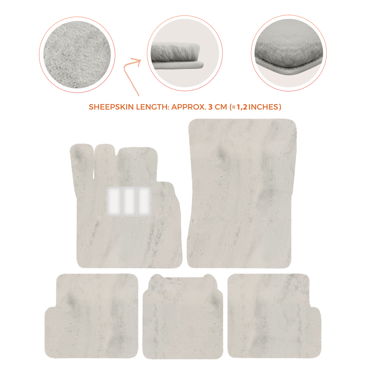 Premium Sheepskin Floor Mats for Ferrari 296 GTS (2022-2025)