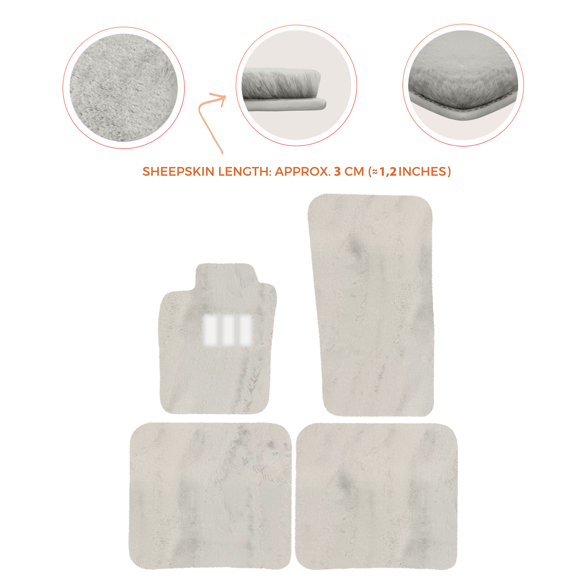 Premium Sheepskin Floor Mats for Bentley Bentayga (2015-2023)