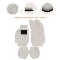 Sheepskin Floor Mats for Porsche 911 - 964 (1989-1994) - Sheepskin Length, Various Color Options