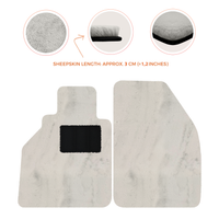 Sheepskin Floor Mats for Porsche 986 Boxster (1996-2004) - Sheepskin Length, Various Color Options