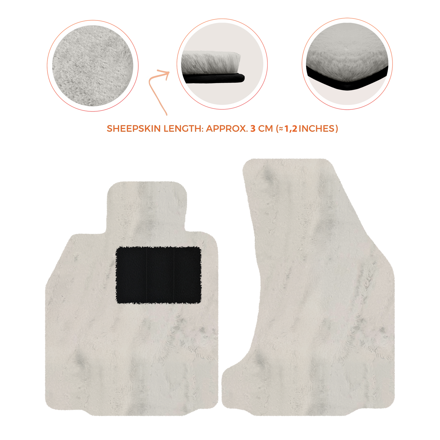 Premium Sheepskin Floor Mats for Porsche 718 Boxster (2016-2023)
