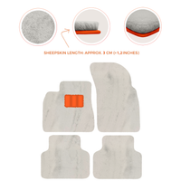 Premium Luxury Sheepskin Floor Mats for Bentley Bentayga 2015-2023