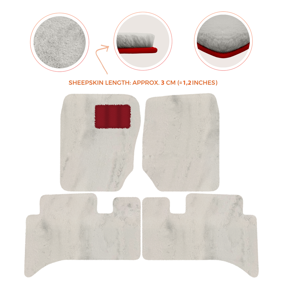 Premium Sheepskin Floor Mats for Range Rover Sport L460 (2022-2024)