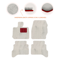 Premium Sheepskin Floor Mats for Land Rover Defender 90 (2007-2020)