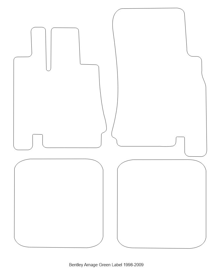 Beige Floor Mats For Bentley Arnage Green Label (1998-2009)