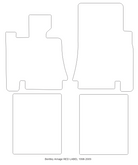 Red Floor Mats For Bentley Arnage Red Label RL (1998-2009)