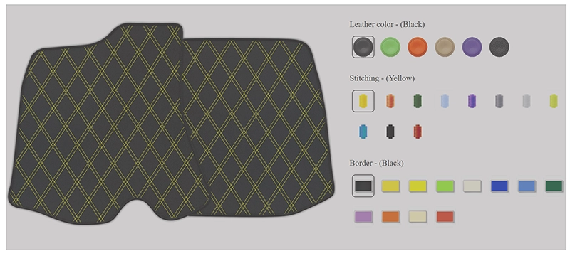 Passen Sie Ihre Ferrari-Fußmatten an: Fügen Sie persönlichen Text und Stil hinzu!