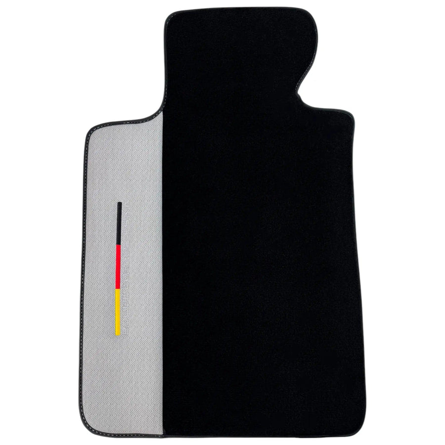 Black Floor Mats for BMW Gran Tourer F46 (2015-2022) 7 Seats with Gray Leather