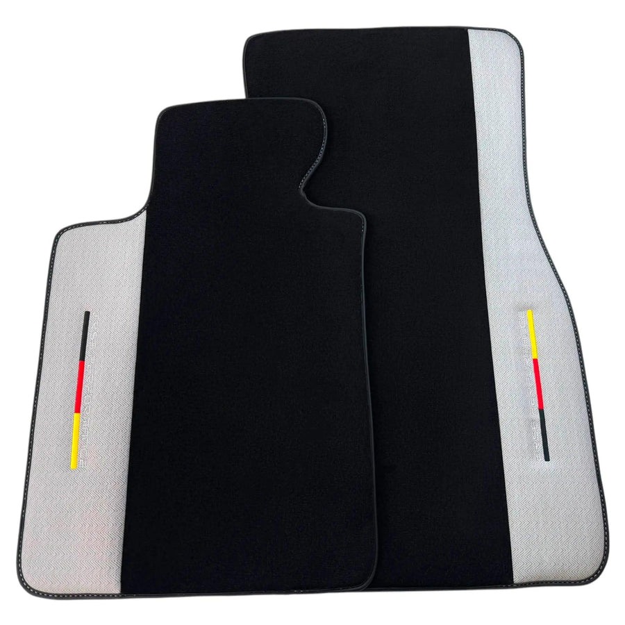 Black Floor Mats for BMW F74 Gran Coupe (2025-2026) with Gray Leather