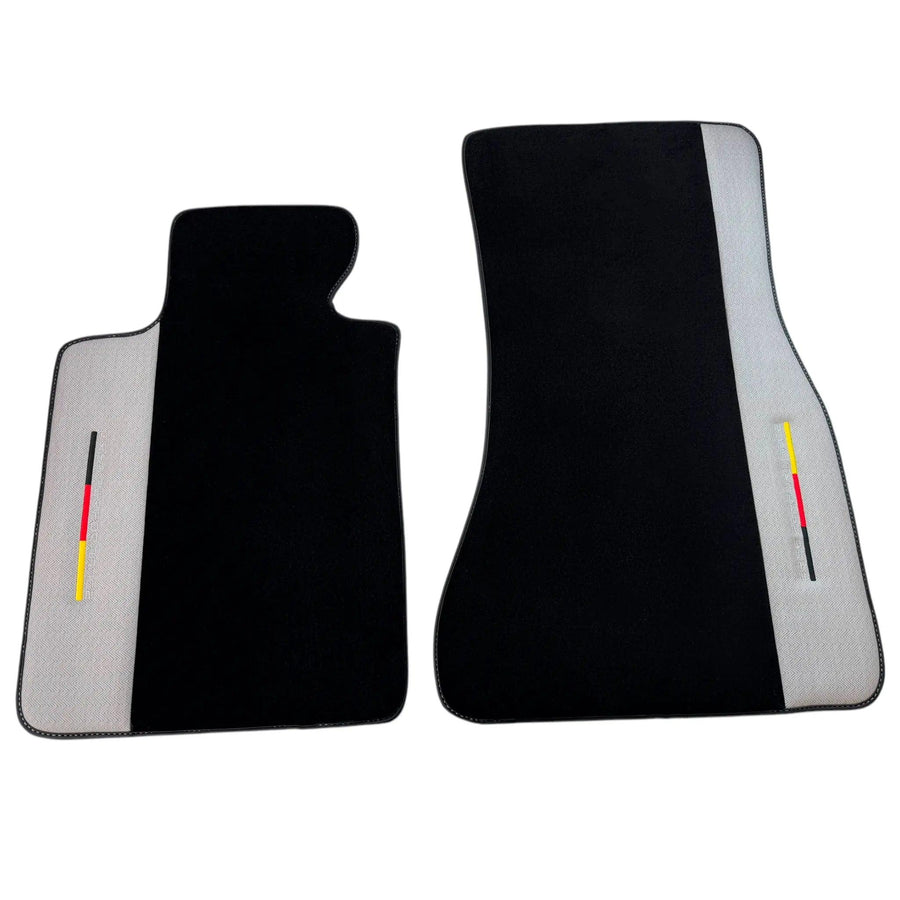 Black Floor Mats for BMW Gran Tourer F46 (2015-2022) 7 Seats with Gray Leather