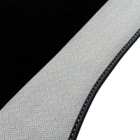 Black Floor Mats for BMW 1 Series F70 with Gray Leather Borders