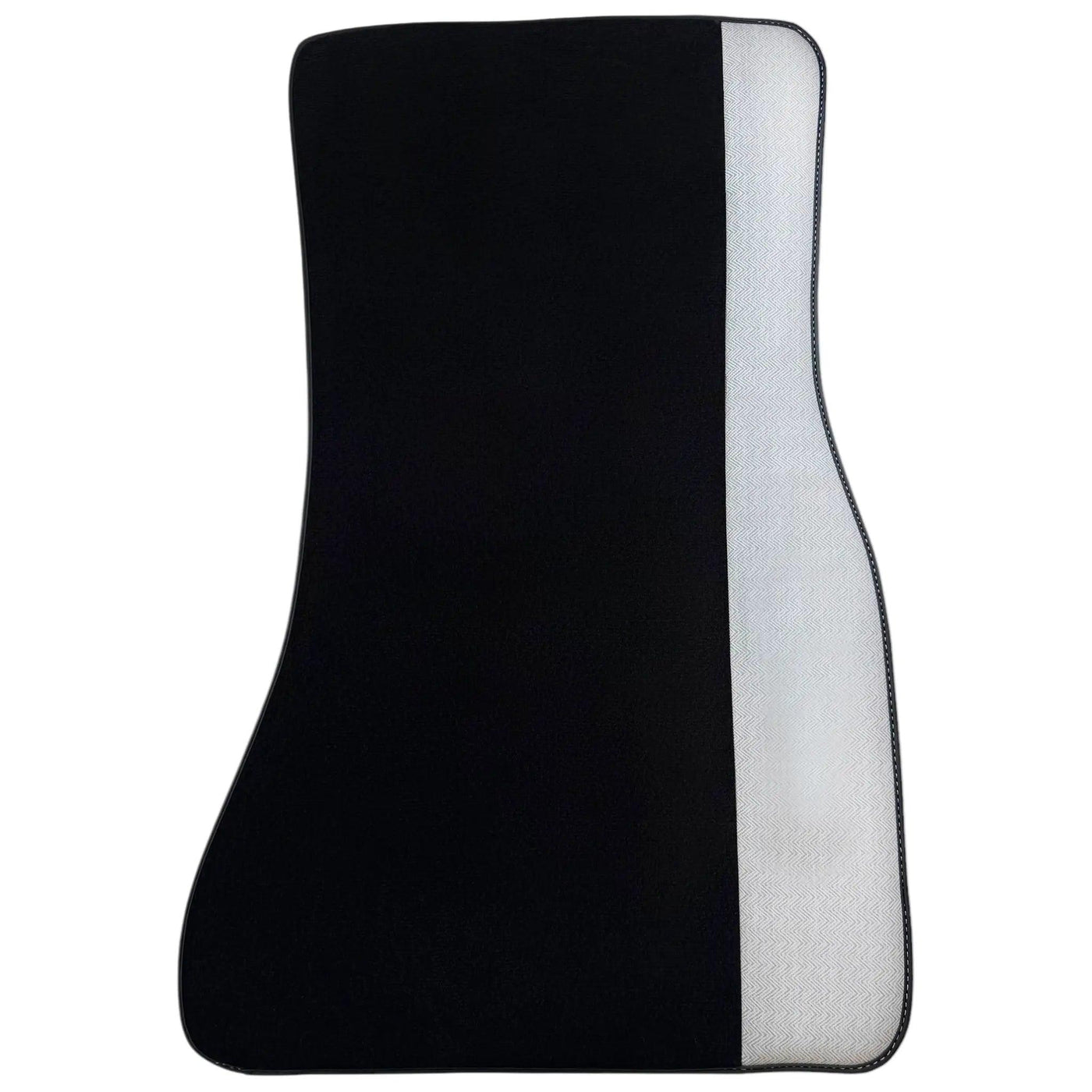 Black Floor Mats for BMW G61 (2023-2026) Touring with Gray Leather Borders