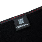 Black Floor Mats for Ferrari 296 GTB with Red Alcantara Borders | Italian Edition - AutoWin