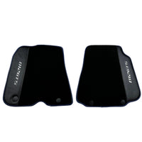 Black Floor Mats for Ferrari 812 GTS (2019-2023) with Carbon Leather - AutoWin