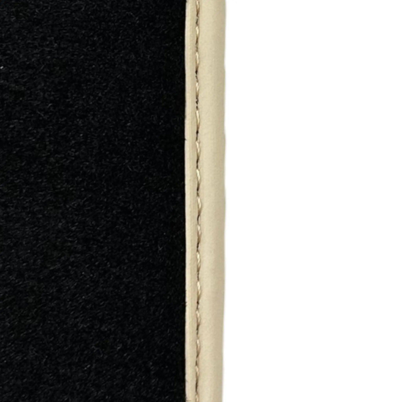 Black Floor Mats for Ferrari F12 Berlinetta (2012-2022) with Leather - AutoWin