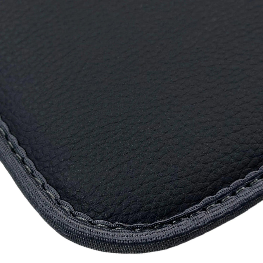 Black Floor Mats for Mini Cabrio F57 Convertible (2016-2023) with Gray Trim - AutoWin