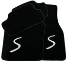 Black Floor Mats for Mini Cabrio R52 Convertible (2004-2009) - AutoWin