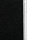 Black Floor Mats for Mini Clubman F54 (2019-2023) with Leather | White Trim - AutoWin
