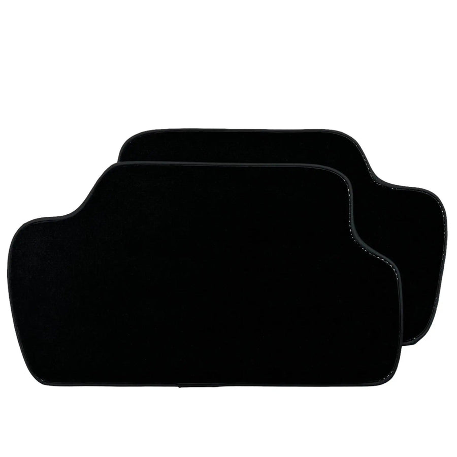 Black Floor Mats for Mini Clubman R55 (2007-2015) with Leather - AutoWin