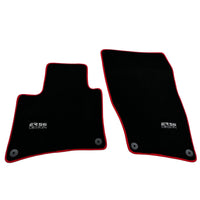 Black Floor Mats for Porsche Cayenne (2010-2018) ER56 Design - AutoWin