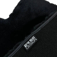 Black Sheepskin Floor Mats For Mercedes Benz A-Class W168 (1997-2004) | ER56 Design - AutoWin