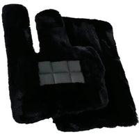 Black Sheepskin Floor Mats For Mercedes Benz A-Class W169 (2004-2012) | ER56 Design - AutoWin