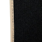 Black Stitched Leather Floor Mats for Maserati GranTurismo MC Stradale (2011-2015) | Beige Trim - AutoWin