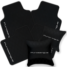 Premium Black Leather Floor Mats for Rolls Royce Shadow (1965-1977)